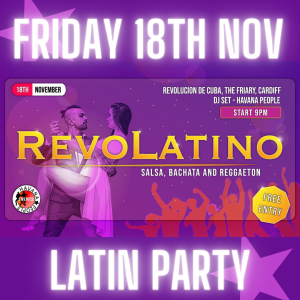 Revolatino latin party Salsa and Bachata dance party in cardiff